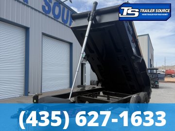Double A Excel Series ELP 7x14 ft Dump Trailer 20" Sides 15.4K GVWR I-Beam Frame, Telescopic, Wireles Remote