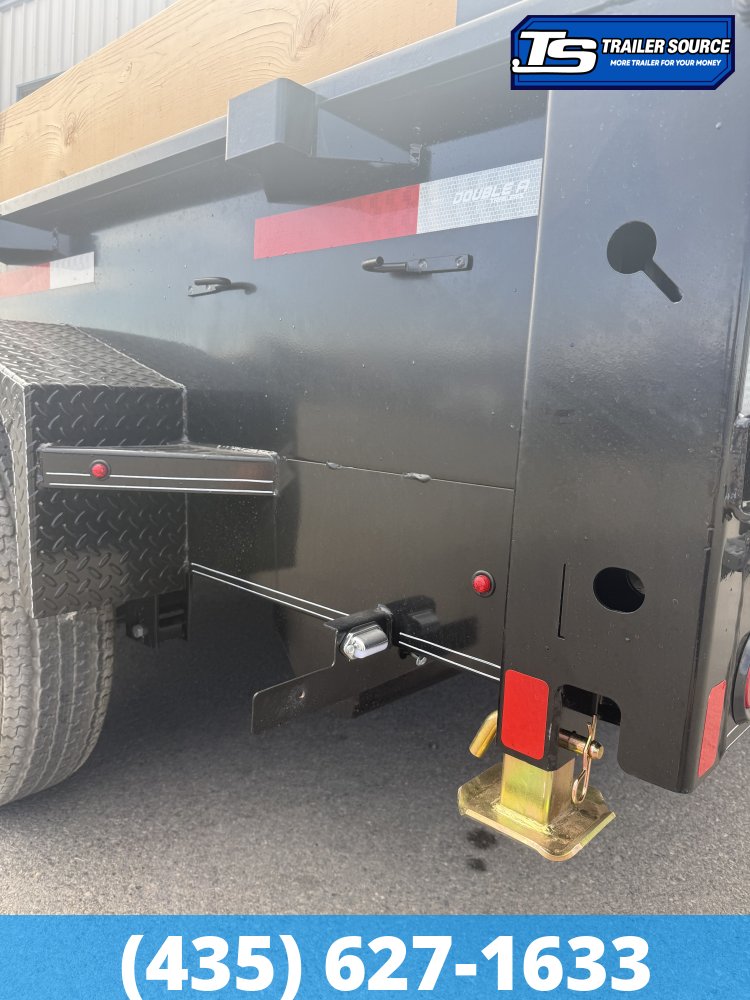 Double A Excel Series ELP 7x14 ft Dump Trailer 20" Sides 15.4K GVWR I-Beam Frame, Telescopic, Wireles Remote
