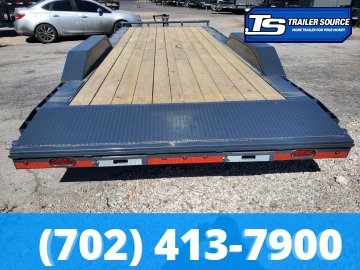 8.5x24 Lamar H8 Wide Body w/ Drive Over fenders Equipment Trailer - 14K GVWR -