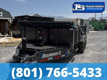 7x16 Diamond C LPT 210 Dump Trailer - 32" Sides - 23K GVWR - ABS Brakes, Board Brackets, Hydraulic Jack(s)