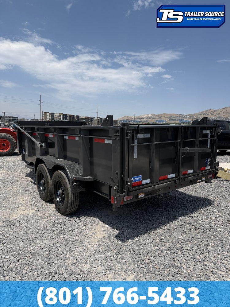 7x16 Diamond C LPT 210 Dump Trailer - 32" Sides - 23K GVWR - ABS Brakes, Board Brackets, Hydraulic Jack(s)