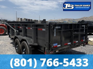 7x16 Diamond C LPT 210 Dump Trailer - 32" Sides - 23K GVWR - ABS Brakes, Board Brackets, Hydraulic Jack(s)