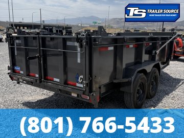 7x16 Diamond C LPT 210 Dump Trailer - 32" Sides - 23K GVWR - ABS Brakes, Board Brackets, Hydraulic Jack(s)