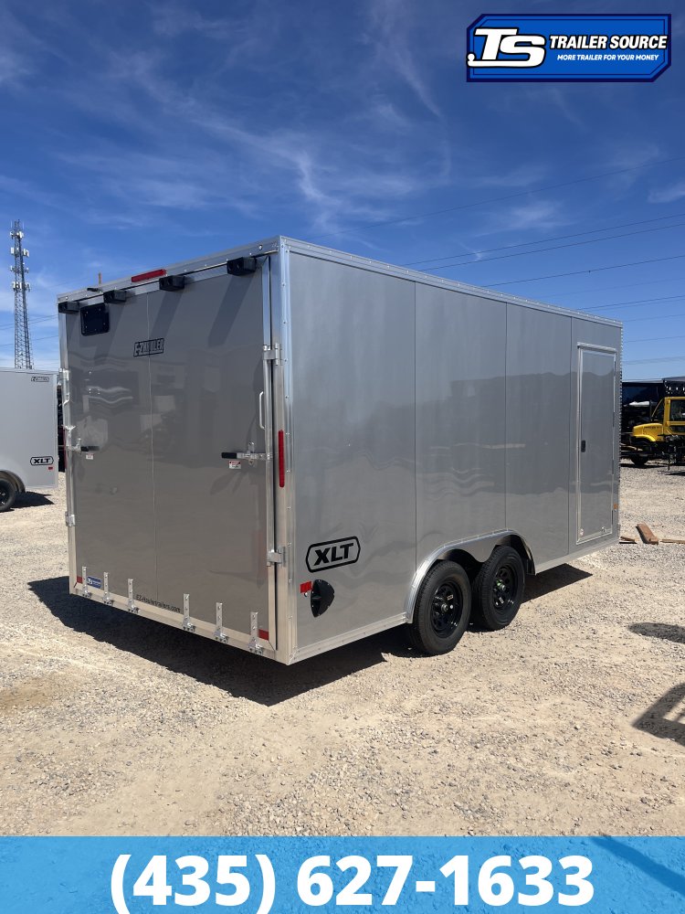 8.5x16 Alcom Aluminum EZ Hauler XLT Auto Trailer - 7'0" Interior - 7K GVWR - Dovetail