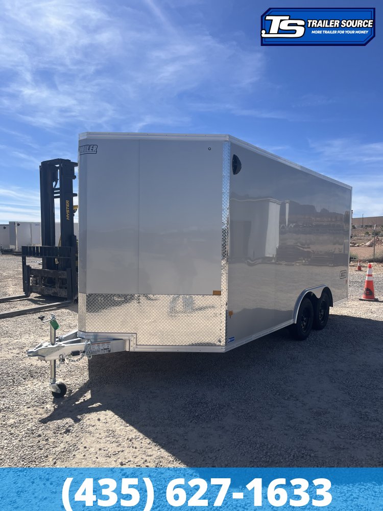 8.5x16 Alcom Aluminum EZ Hauler XLT Auto Trailer - 7'0" Interior - 7K GVWR - Dovetail