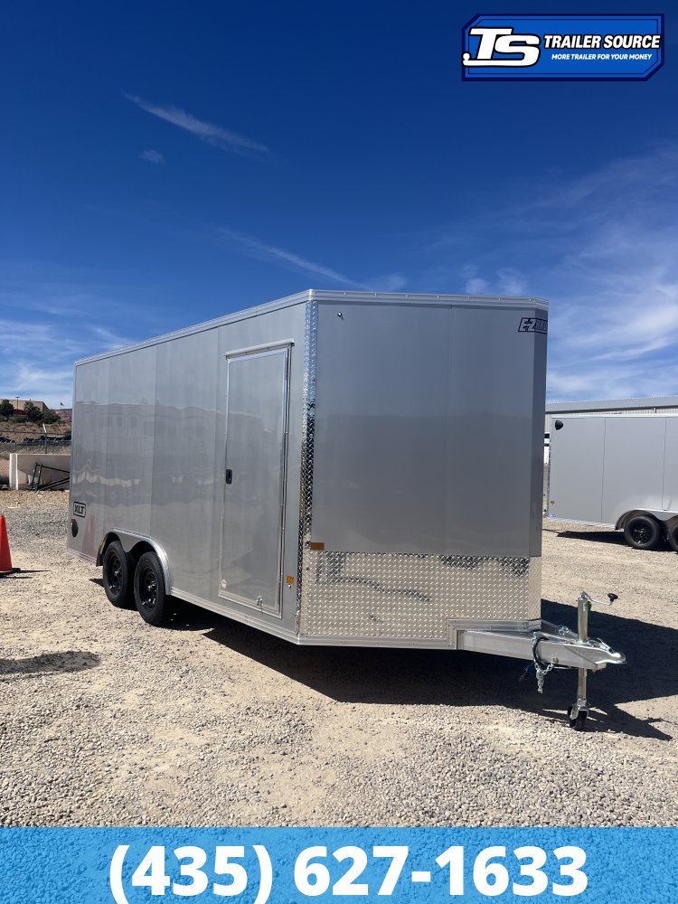 8.5x16 Alcom Aluminum EZ Hauler XLT Auto Trailer - 7'0" Interior - 7K GVWR - Dovetail
