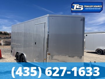 8.5x16 Alcom Aluminum EZ Hauler XLT Auto Trailer - 7'0" Interior - 7K GVWR - Dovetail
