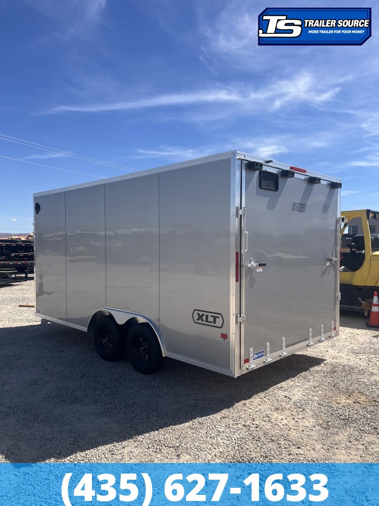 8.5x16 Alcom Aluminum EZ Hauler XLT Auto Trailer - 7'0" Interior - 7K GVWR - Dovetail