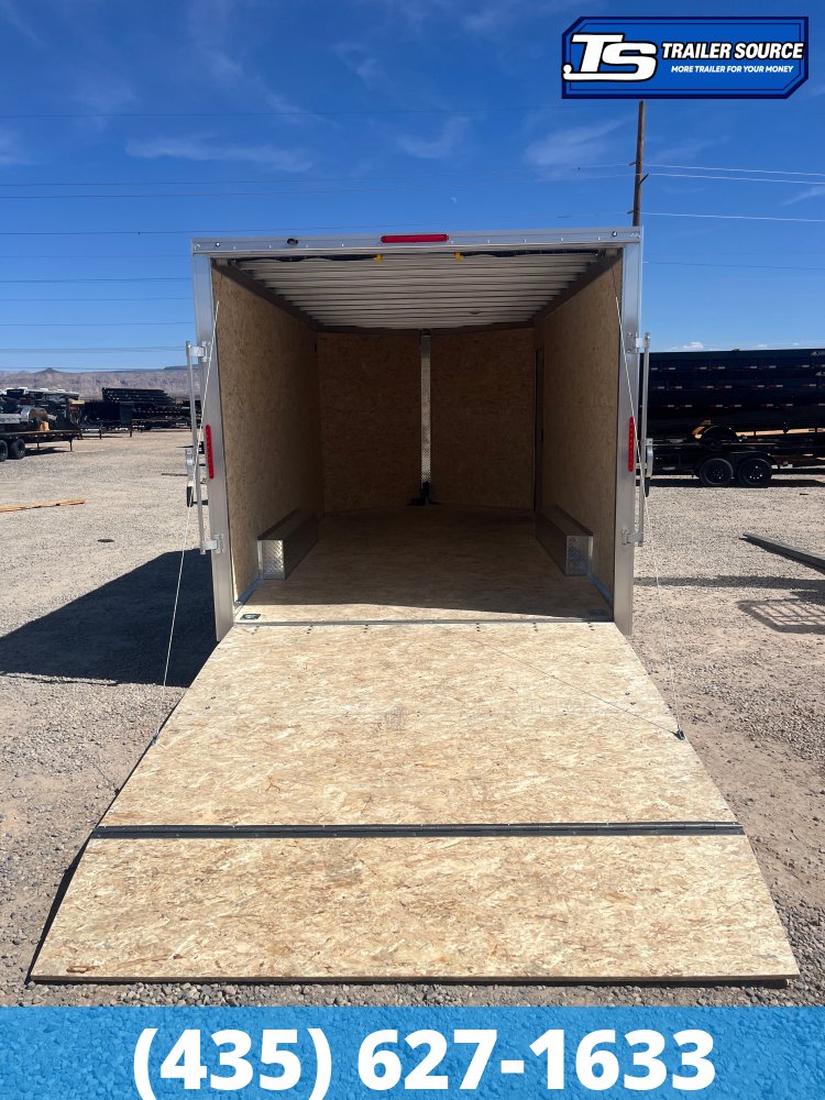 8.5x16 Alcom Aluminum EZ Hauler XLT Auto Trailer - 7'0" Interior - 7K GVWR - Dovetail