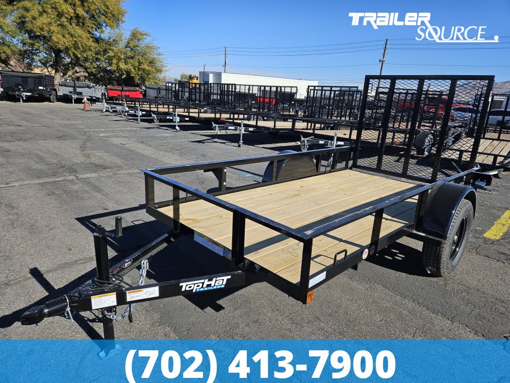 5x10 Top Hat Single Axle Utility