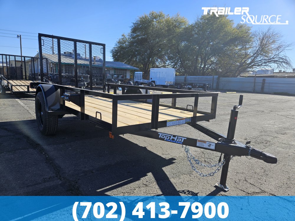 5x10 Top Hat Single Axle Utility