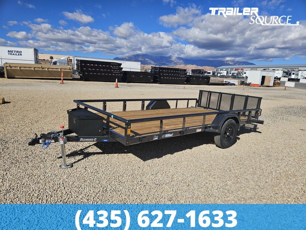 7x14 Diamond C PSA Single Axle Utility