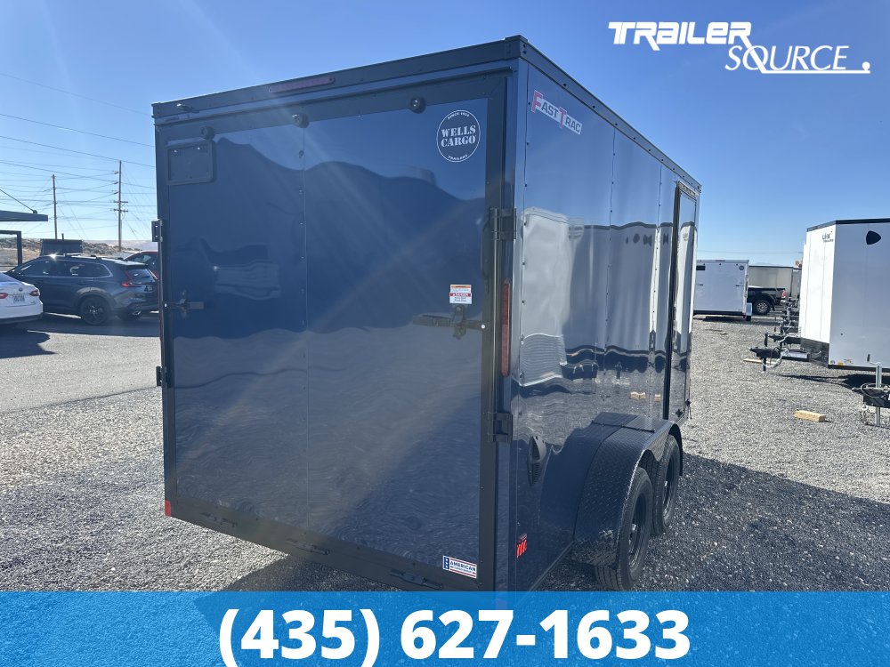 7x14 Wells Cargo Fast Trac Deluxe 7'0" Interior 7K Tandem Axle Enclosed Cargo