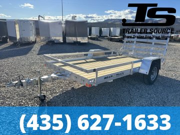 6.5x12 Bear Track BTU-W Aluminum Utility Trailer - 3.5K GVWR - Side Rails