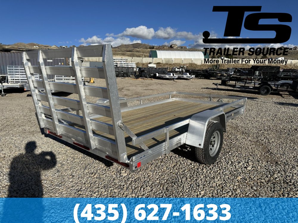 6.5x12 Bear Track BTU-W Aluminum Utility Trailer - 3.5K GVWR - Side Rails