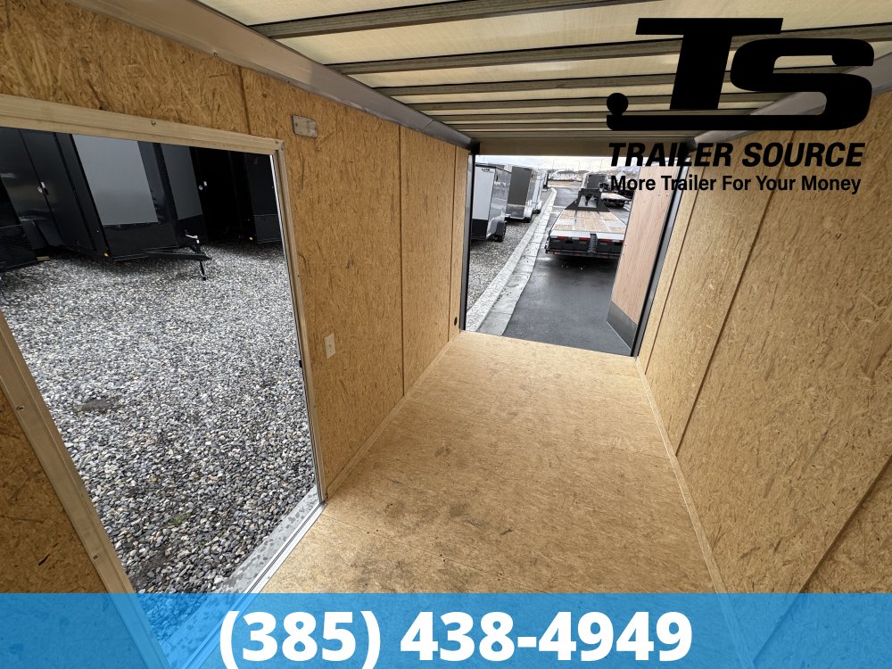 7x14 Look ST DLX Enclosed Cargo Trailer - 7'0" Interior - 7K GVWR - .080 PolyCor, Alloy Wheels, Barn Doors, Translucent Roof