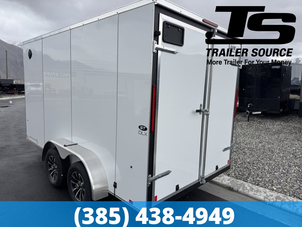 7x14 Look ST DLX Enclosed Cargo Trailer - 7'0" Interior - 7K GVWR - .080 PolyCor, Alloy Wheels, Barn Doors, Translucent Roof