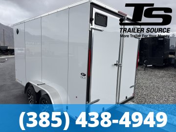 7x14 Look ST DLX Enclosed Cargo Trailer - 7'0" Interior - 7K GVWR - .080 PolyCor, Alloy Wheels, Barn Doors, Translucent Roof