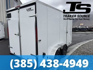 7x14 Look ST DLX Enclosed Cargo Trailer - 7'0" Interior - 7K GVWR - .080 PolyCor, Alloy Wheels, Barn Doors, Translucent Roof