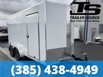 7x14 Look ST DLX Enclosed Cargo Trailer - 7'0" Interior - 7K GVWR - .080 PolyCor, Alloy Wheels, Barn Doors, Translucent Roof