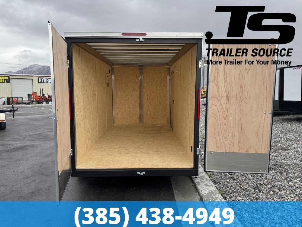7x14 Look ST DLX Enclosed Cargo Trailer - 7'0" Interior - 7K GVWR - .080 PolyCor, Alloy Wheels, Barn Doors, Translucent Roof
