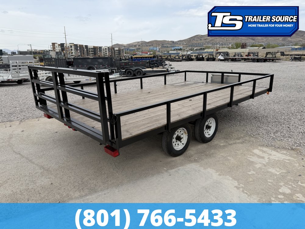 8x14 Diablo Deckover Utility Trailer - 7K GVWR - Bi-Fold Gate, Spare Tire, Tongue Box