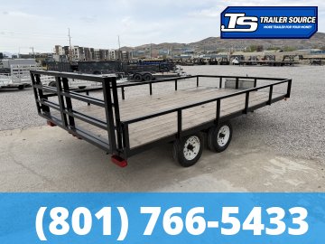 8x14 Diablo Deckover Utility Trailer - 7K GVWR - Bi-Fold Gate, Spare Tire, Tongue Box