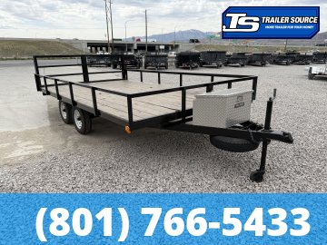 8x14 Diablo Deckover Utility Trailer - 7K GVWR - Bi-Fold Gate, Spare Tire, Tongue Box