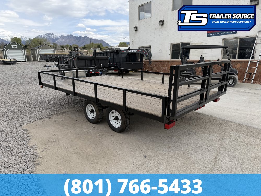 8x14 Diablo Deckover Utility Trailer - 7K GVWR - Bi-Fold Gate, Spare Tire, Tongue Box