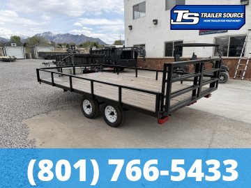 8x14 Diablo Deckover Utility Trailer - 7K GVWR - Bi-Fold Gate, Spare Tire, Tongue Box