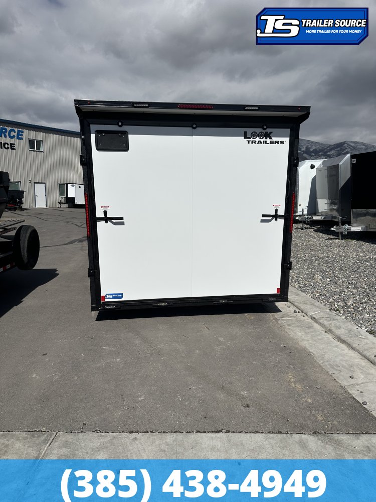 8.5x24 Look ST DLX Enclosed Cargo Trailer - 7'0" Interior - 10K GVWR - .080 PolyCor, Black Out Package, Rear Spoiler w/ Load Lights