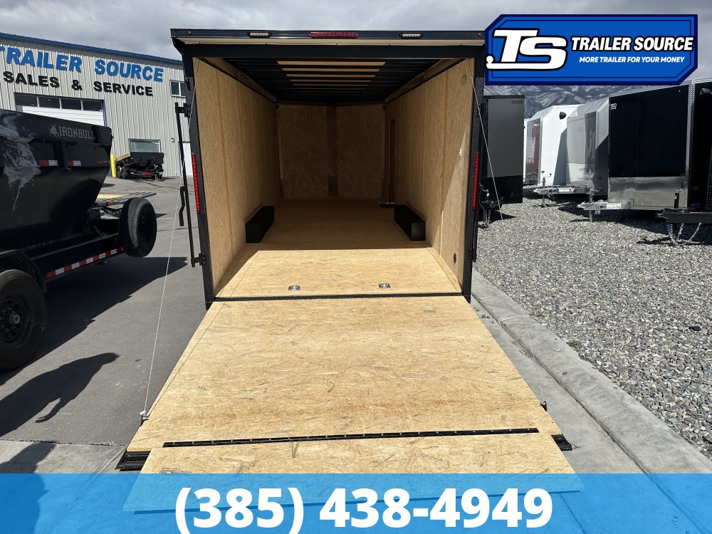 8.5x24 Look ST DLX Enclosed Cargo Trailer - 7'0" Interior - 10K GVWR - .080 PolyCor, Black Out Package, Rear Spoiler w/ Load Lights