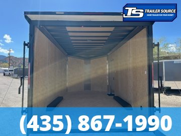 8.5x16 Look Element SE Enclosed Cargo Trailer - 7'0" Interior - 10K GVWR - .080 PolyCor, Alloy Wheels, Black Out Package, Drive Over Wheel Boxes, Rear Spoiler w/ Load Lights
