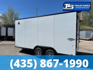 8.5x16 Look Element SE Enclosed Cargo Trailer - 7'0" Interior - 10K GVWR - .080 PolyCor, Alloy Wheels, Black Out Package, Drive Over Wheel Boxes, Rear Spoiler w/ Load Lights
