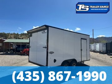 8.5x16 Look Element SE Enclosed Cargo Trailer - 7'0" Interior - 10K GVWR - .080 PolyCor, Alloy Wheels, Black Out Package, Drive Over Wheel Boxes, Rear Spoiler w/ Load Lights