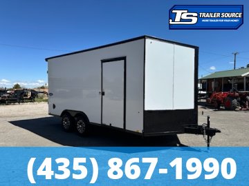8.5x16 Look Element SE Enclosed Cargo Trailer - 7'0" Interior - 10K GVWR - .080 PolyCor, Alloy Wheels, Black Out Package, Drive Over Wheel Boxes, Rear Spoiler w/ Load Lights