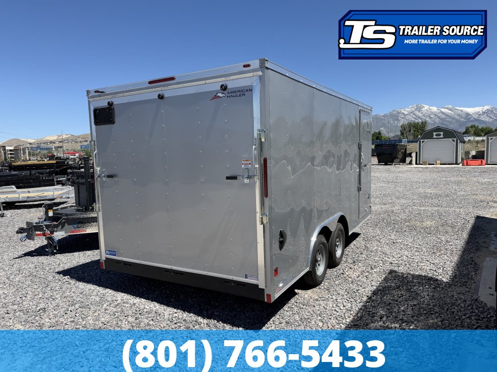 8.5x16 American Hauler Arrow Enclosed Cargo Trailer - 7'0" Interior - 7K GVWR - Ramp Door