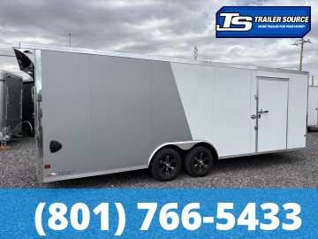 8.5x24 American Hauler Mach Enclosed Car Hauler Trailer - 7'0" Interior - 10K GVWR - .080 PolyCor, 2 Tone Color, Rear Spoiler w/ Load Lights
