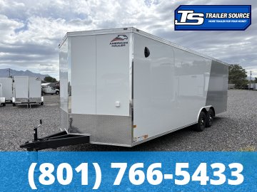 8.5x24 American Hauler Mach Enclosed Car Hauler Race
