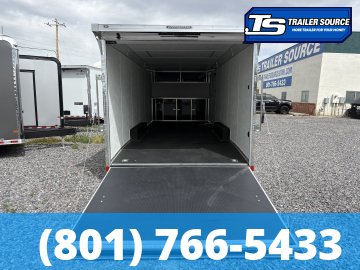 8.5x24 American Hauler Mach Enclosed Car Hauler Trailer - 7'0" Interior - 10K GVWR - .080 PolyCor, 2 Tone Color, Rear Spoiler w/ Load Lights