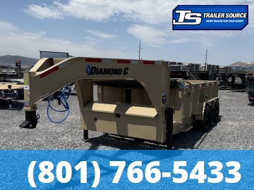 7x16 Diamond C LPT-GN 307 Gooseneck Dump Trailer - 32" Sides - 24K GVWR - 14 Ply Tires, ABS Brakes, Board Brackets, Hydraulic Jack(s)