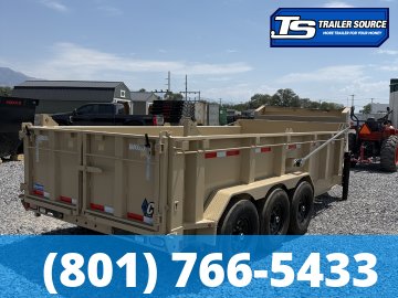 7x16 Diamond C LPT-GN 307 Gooseneck Dump Trailer - 32" Sides - 24K GVWR - 14 Ply Tires, ABS Brakes, Board Brackets, Hydraulic Jack(s)
