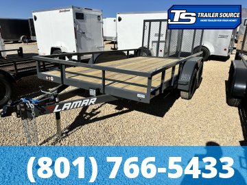 7x16 Lamar UC Tandem Axle Utility Trailer - 7K GVWR -