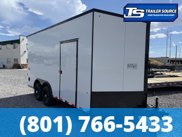 8.5x16 Look Element SE Enclosed Cargo Trailer - 7'6" Interior - 14K GVWR - .080 PolyCor, Black Out Package, Rear Spoiler w/ Load Lights