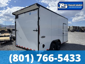 8.5x16 Look Element SE Enclosed Cargo Trailer - 7'6" Interior - 14K GVWR - .080 PolyCor, Black Out Package, Rear Spoiler w/ Load Lights