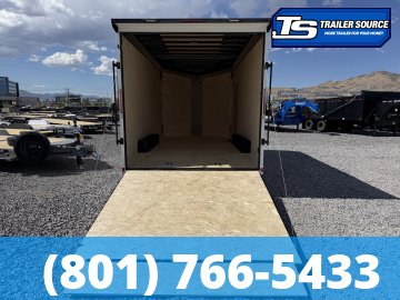 8.5x16 Look Element SE Enclosed Cargo Trailer - 7'6" Interior - 14K GVWR - .080 PolyCor, Black Out Package, Rear Spoiler w/ Load Lights