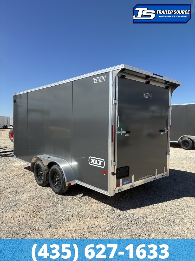 7x16 Alcom EZ Hauler XLT Aluminum Enclosed Cargo Trailer - 7'0" Interior - 7K GVWR - .080 PolyCor, Translucent Roof