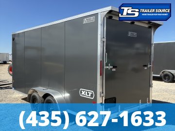 7x16 Alcom EZ Hauler XLT Aluminum Enclosed Cargo Trailer - 7'0" Interior - 7K GVWR - .080 PolyCor, Translucent Roof