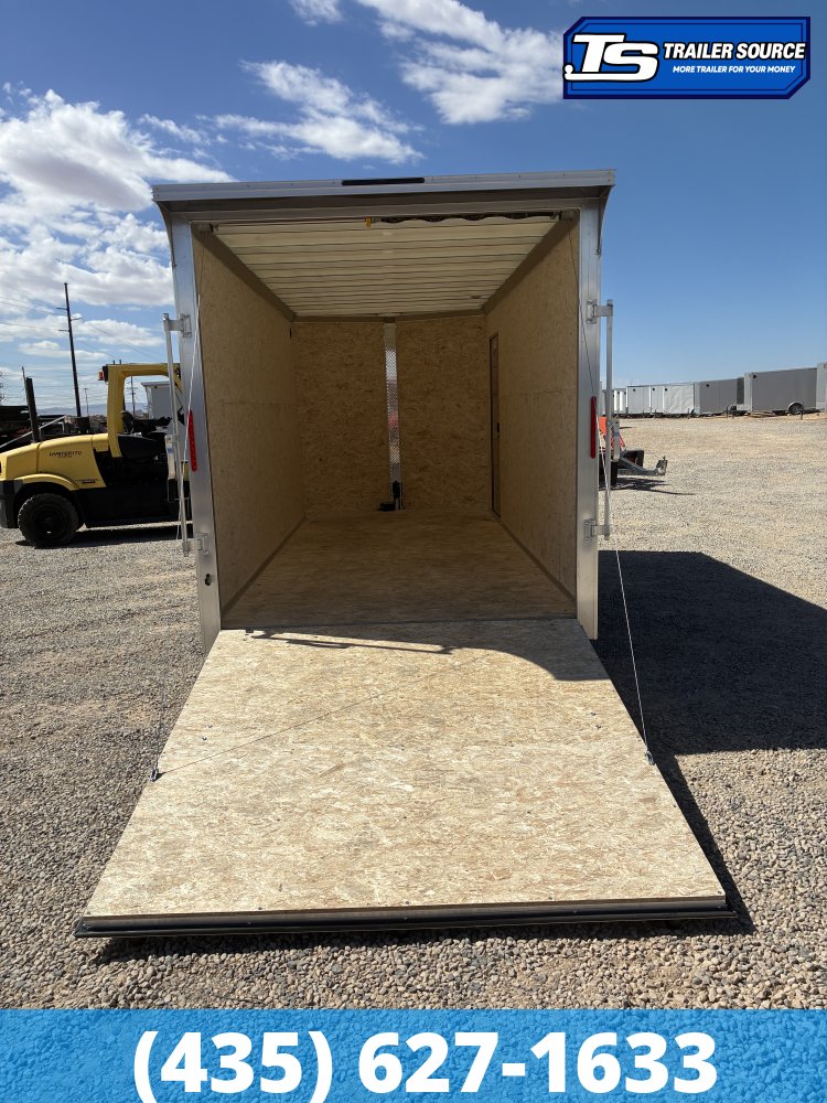 7x16 Alcom EZ Hauler XLT Aluminum Enclosed Cargo Trailer - 7'0" Interior - 7K GVWR - .080 PolyCor, Translucent Roof