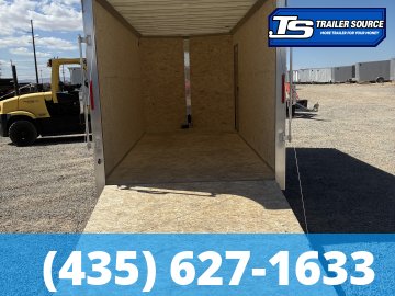 7x16 Alcom EZ Hauler XLT Aluminum Enclosed Cargo Trailer - 7'0" Interior - 7K GVWR - .080 PolyCor, Translucent Roof